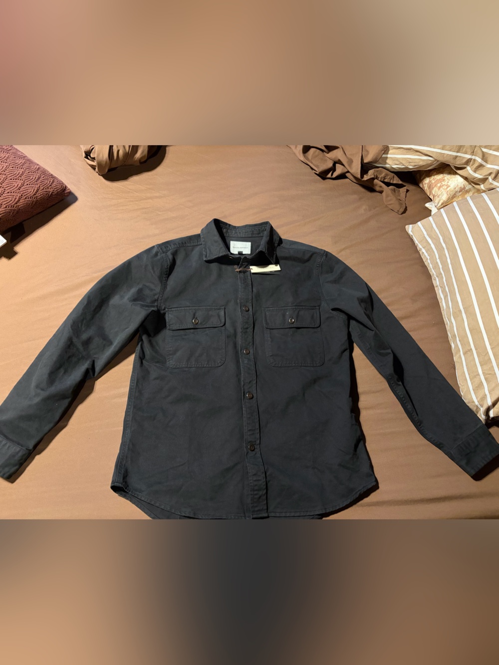 Banana Republic Black Lightweight Utility Shirt Jacket